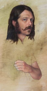 sketch of Diego for "Hussar"/ Boceto de Diego para "Hussar"_Oil on linen